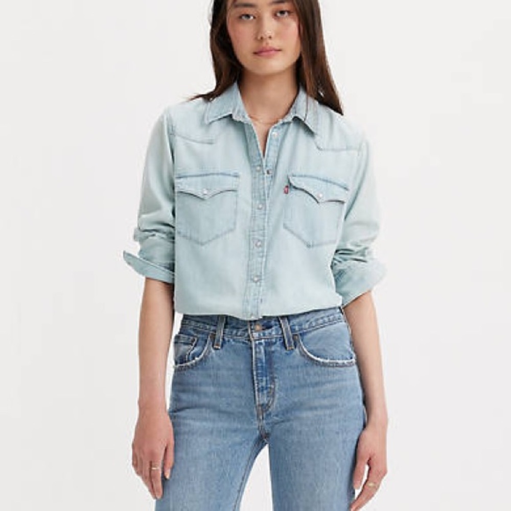 Levi's Sky Blue Button-Up Shirt
